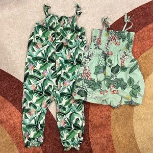 Bundle of toddler rompers